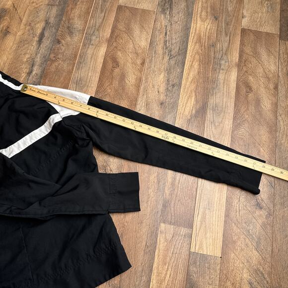 Vintage Nike Soccer Jacket Women's Small Black Athletic Training Fitness 6542 - Picture 12 of 14